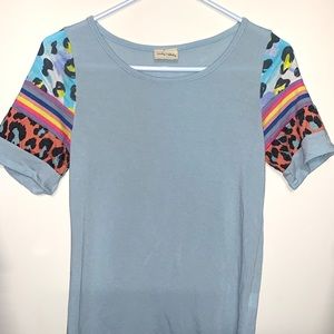Boutique baby blue shirt